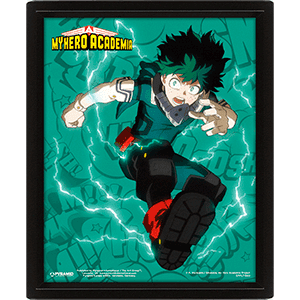 Cuadro 3D My Hero Academia: Izuku