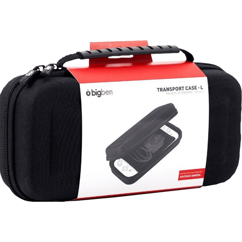 Funda Rígida Negra para Switch y Accesorios