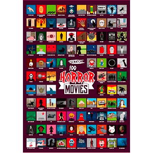 Poster Scratch: 100 Películas de Terror