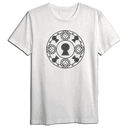 Camiseta Kingdom Hearts Blanca Cerrojos Talla M