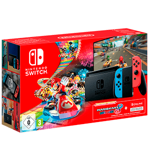 Nintendo Switch Neon + Mario Kart 8 + 3 Meses Switch Online