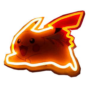 Lámpara de Pared Neón Pokemon: Pikachu 30cm