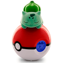 Radio Despertador Luminoso Pokemon: Bulbasaur sobre Pokeball 18cm
