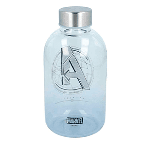 Botella de Cristal 620 ml Marvel
