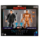 Set 2 Figuras Marvel: Happy Hogan e Iron Man Mark XXI 15cm