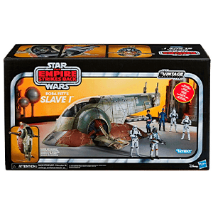 Figura Hasbro Nave Star Wars: Esclavo 1 con Han en Carbonita