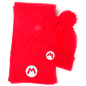 Set Gorro y Bufanda Super Mario