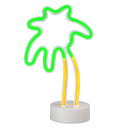 Lámpara de Neón con Peana Palmera