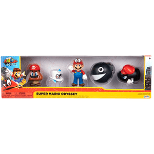 Pack 5 Figuras Super Mario 6,5cm