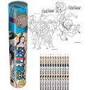 One Piece Tubo De Lápices + 2 Pósters + Sacapuntas Whole Cake Island