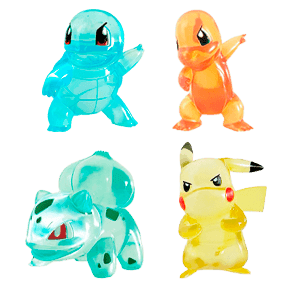Figura Pokemon Translúcida 8cm Surtido
