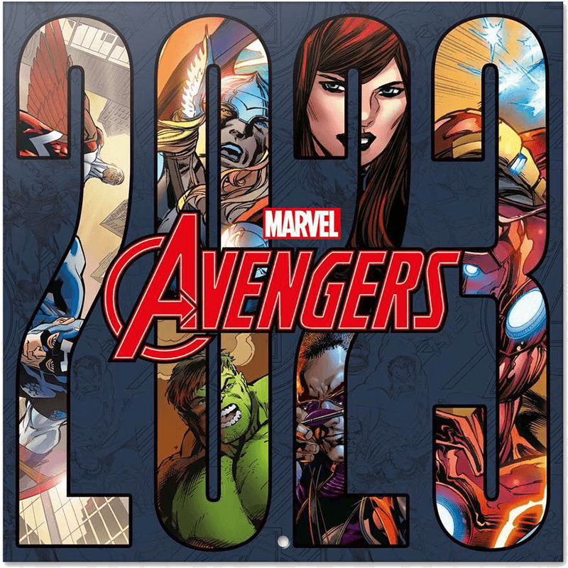 Calendario 2023 Marvel: Los Vengadores 30x30cm