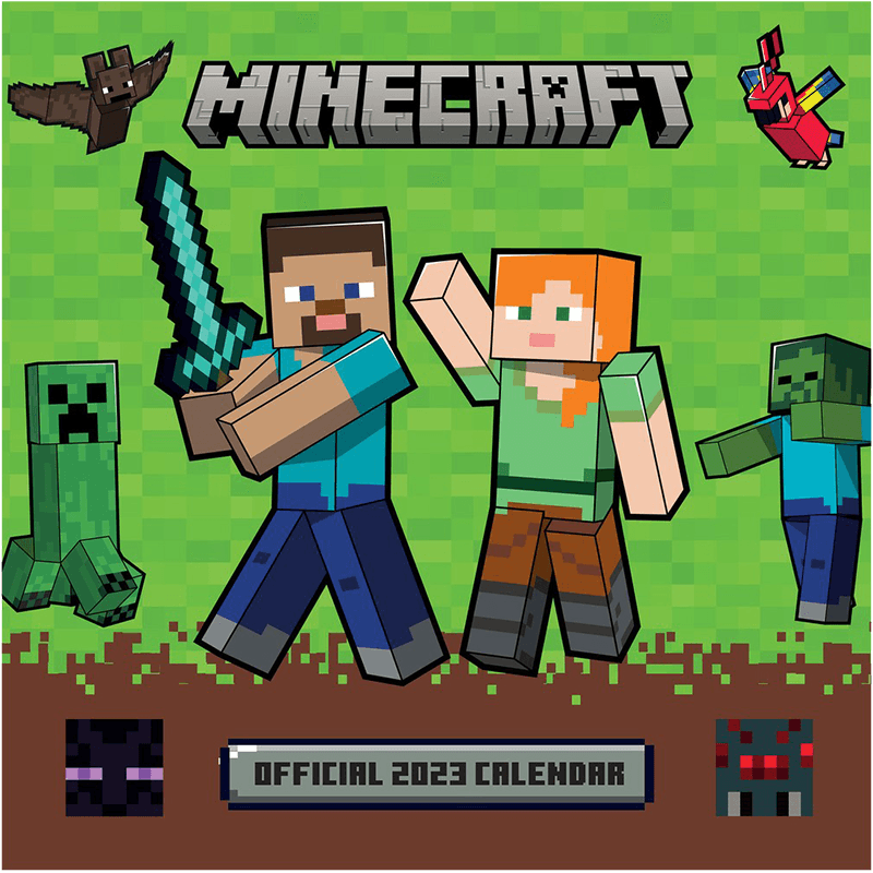 Calendario 2023 Minecraft 30x30cm