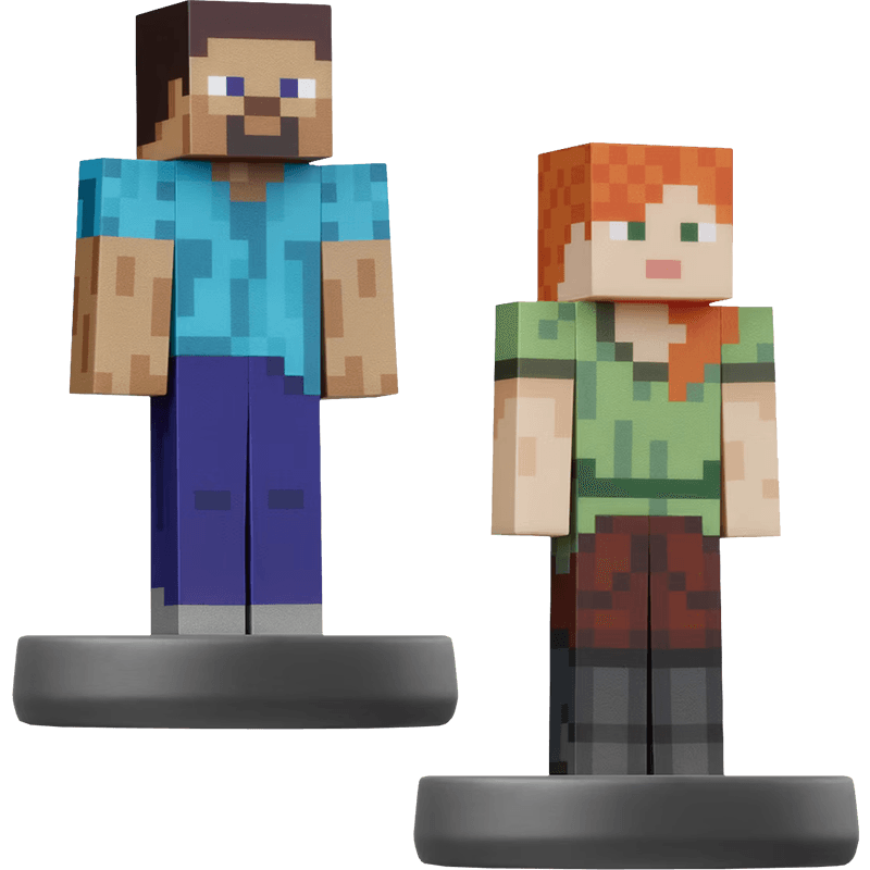 Figura amiibo Smash Steve y Alex