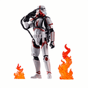 Figura Star Wars: Incinerator Trooper and Grogu 15cm