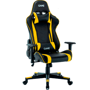 GAME Racing Pro GT320 Negro-Amarillo - Silla Gaming