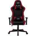 GAME Racing Pro GT325 Tela Negro-Rojo - Silla Gaming