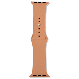 Correa Apple Watch Silicona 42-44mm Marrón Nuez