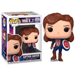 Figura POP Marvel What If Captain Carter - Reacondicionado