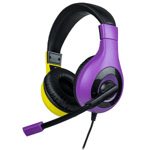 Auricular estereo Bigben Rosa y Amarillo Switch