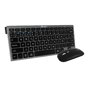 Subblim - Pack Teclado Spanish Layout + Raton Bluetooth  Compacto Gris Negro - Pack Perifericos