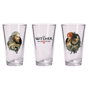 Set de Vasos de Pinta The Witcher: Geralt y Triss/Yennefer