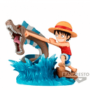 Surtido Figuras Banpresto One Piece Log Stories Monkey D. Luffy Vs Local Sea Monster