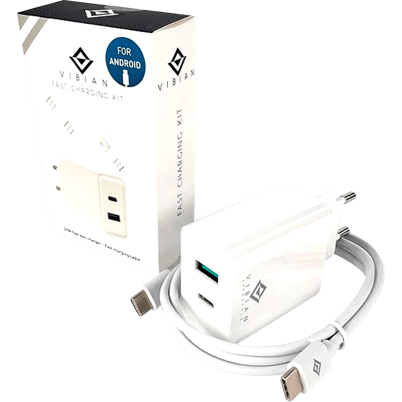 Adaptador Carga rápida 20W Nortess con cable USB-C