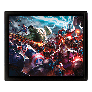 Cuadro 3D Marvel: La Lucha del Futuro