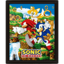 Cuadro 3D Sonic the Hedgehog: Anillos