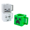 Set de Tazas Apilables Minecraft (3u.) Exclusivo GAME