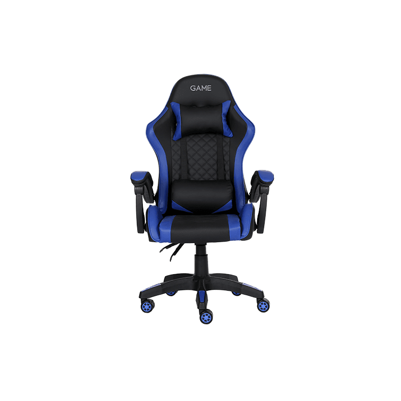 GAME GT1 Silla Gaming Ergonomica 2 cojines Reclinable 135º Negro-Azul