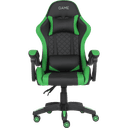 GAME GT1 Silla Gaming Ergonomica 2 cojines Reclinable 135º  Negro-Verde