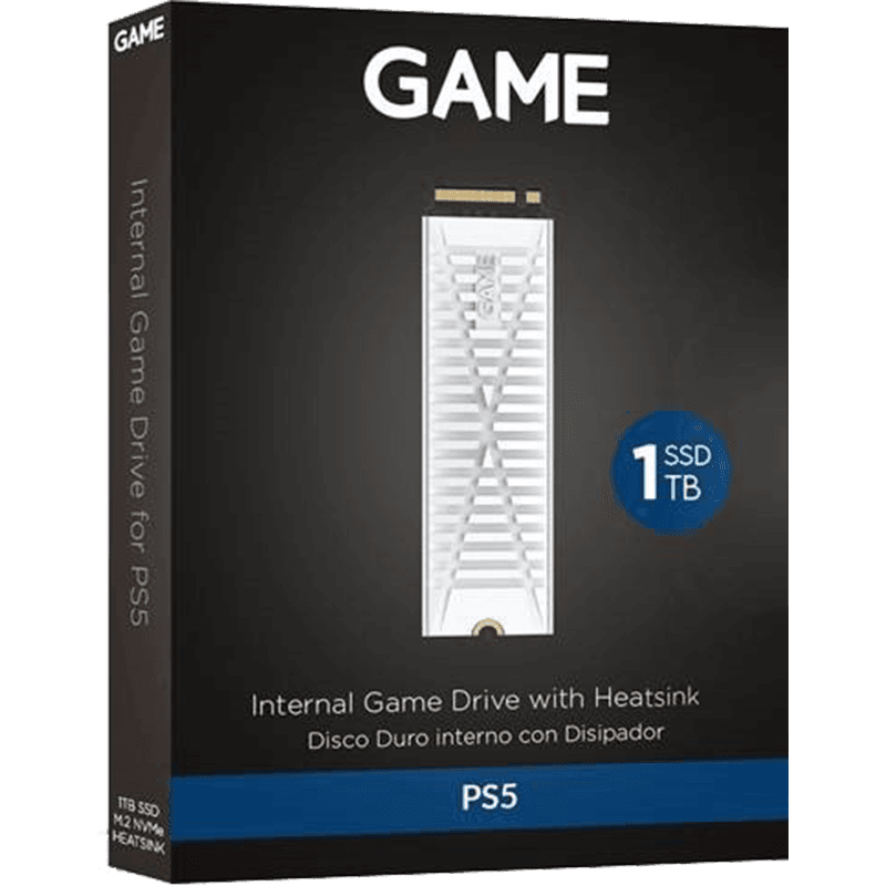 Game Disco Duro Sdd 1Tb 7400mb/s NVMe M.2 con disipador para PS5
