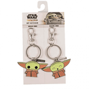 Set de Llaveros Star Wars The Mandalorian y Grogu BFF