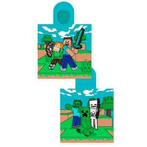 Poncho Minecraft Algodón