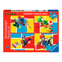 Pack de 4 Puzles x 100pz Super Mario