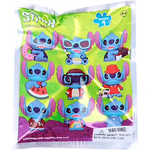 Colgante 3D Disney Stitch Series 4 para Mochilas y bolsos (surtido)