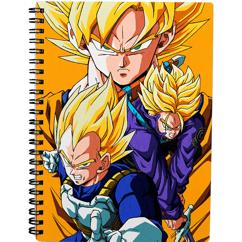 Libreta 3D Dragon Ball Z: Saiyans