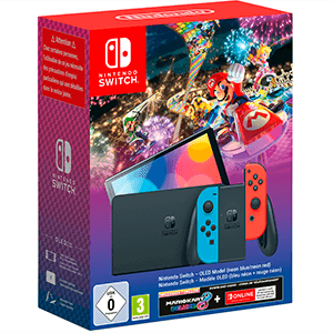 Nintendo Switch OLED Neón + Mario Kart 8 + 3 Meses Switch Online