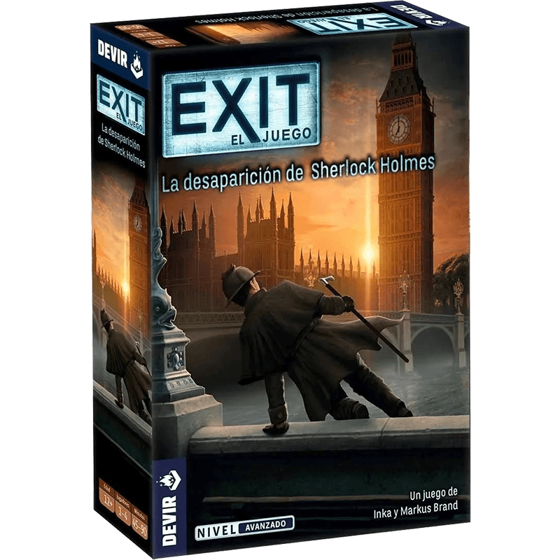 Juego de mesa Exit La desaparicionde Sherlock Holmes