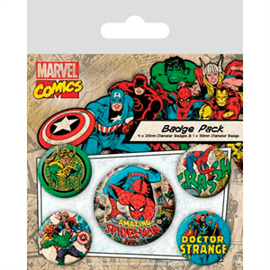Pack de Chapas Marvel: Spider-Man