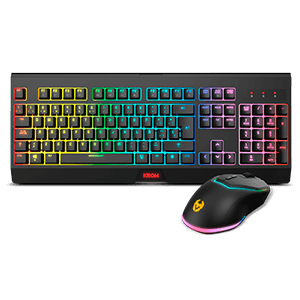 Krom Kabala Teclado RGB + Raton Inalámbrico 4800DPI RGB 2 in1 - Pack Perifericos