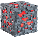 Lampara Minecraft Replica Cubo Redstone Ore de 10 cm