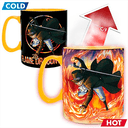 Taza Termosensible 460ml One Piece: Luffy & Sabo
