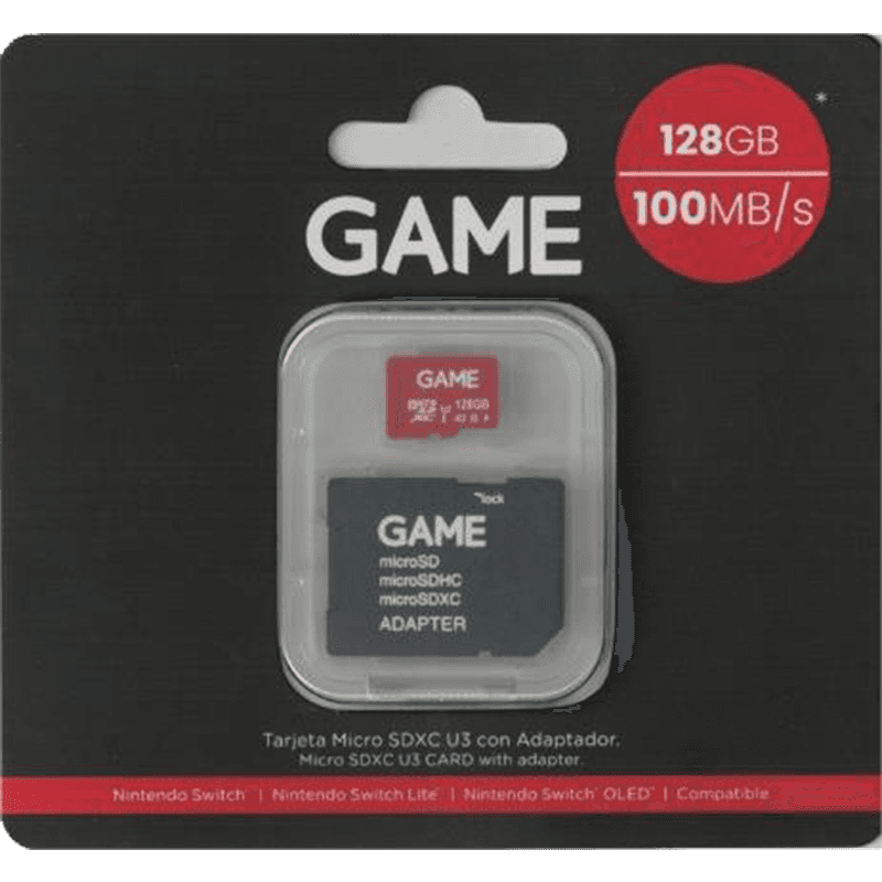 Game Memoria MicroSd 128Gb 100mb/s con adaptador U3
