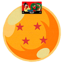 Felpudo Dragon Ball: Bola 4 Estrellas Redondo