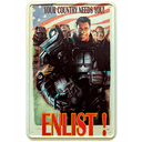 Placa Metálica Fallout: Enlist