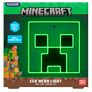 Luz de Neón LED para Pared Minecraft Creeper