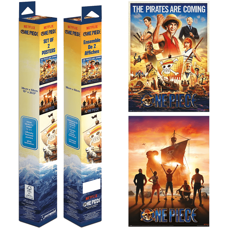 Caja con 2 Pósters One Piece Live Action